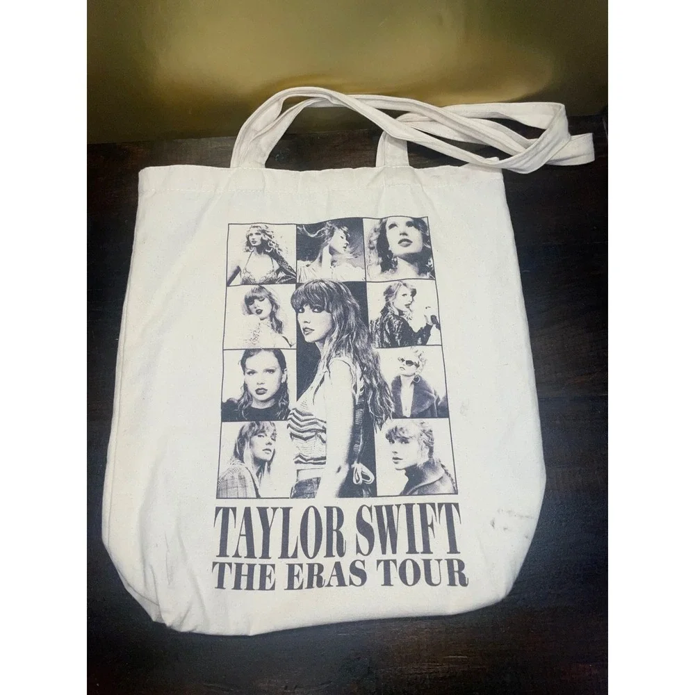 Taylor Swift The Eras Tour‎ Tote Bag Canvas Reusable Shopping Bag